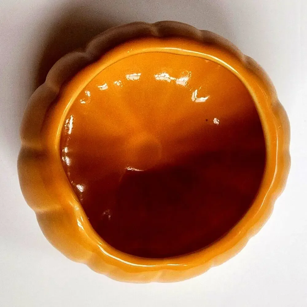 🎃 Williams Sonoma Pumpkin Lidded Bowl – Ceramic Covered Dish – Autumn Serveware